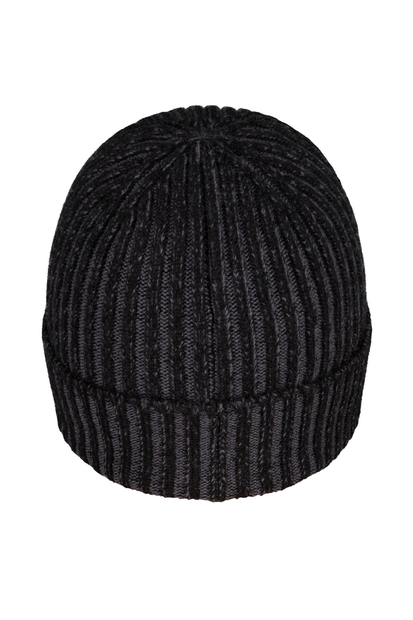 Strickmütze aus Wolle - Black/Grey - Schwarz