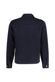 Strickjacke ALBAN aus Wollmix - Navy Blue - Blau