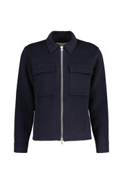 Strickjacke ALBAN aus Wollmix - Navy Blue - Blau