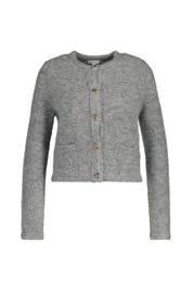 Cardigan aus Woll-Mix - 109 Grey - Grau