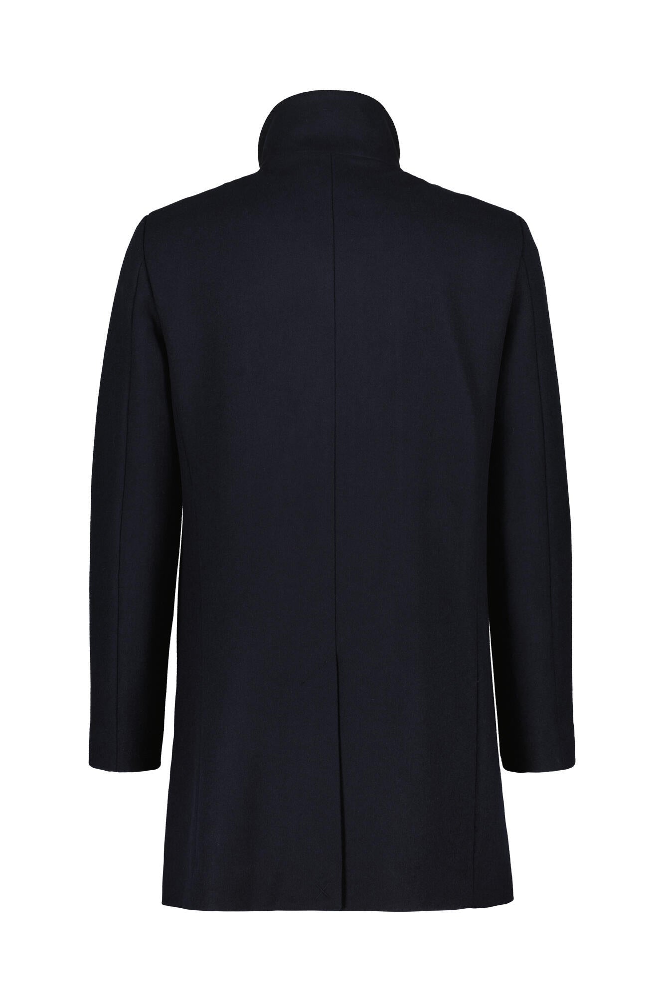Wollmantel HARVEY mit Stehkragen - Dark Navy - Blau