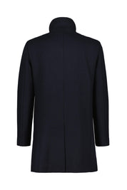 Wollmantel HARVEY mit Stehkragen - Dark Navy - Blau