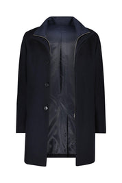 Wollmantel HARVEY mit Stehkragen - Dark Navy - Blau