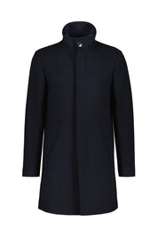 Wollmantel HARVEY mit Stehkragen - Dark Navy - Blau