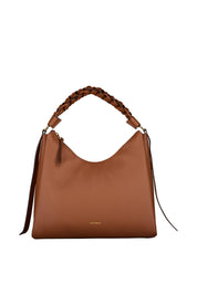 Schultertasche BOHEME Medium - 682 Cognac/Noir - Braun
