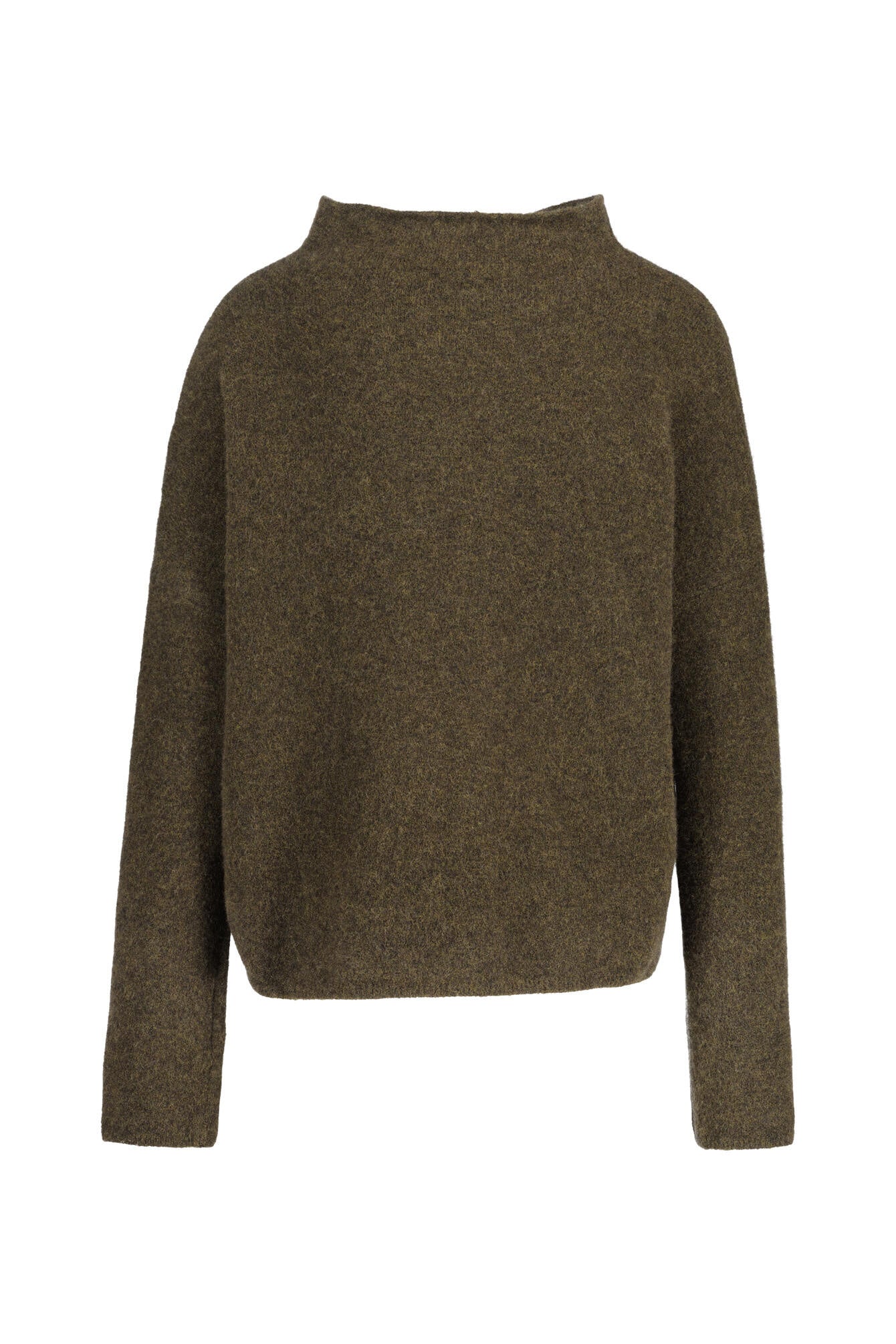 Strickpullover aus Wollmix - 0276 Dark Khaki Green - Khaki