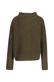 Strickpullover aus Wollmix - 0276 Dark Khaki Green - Khaki