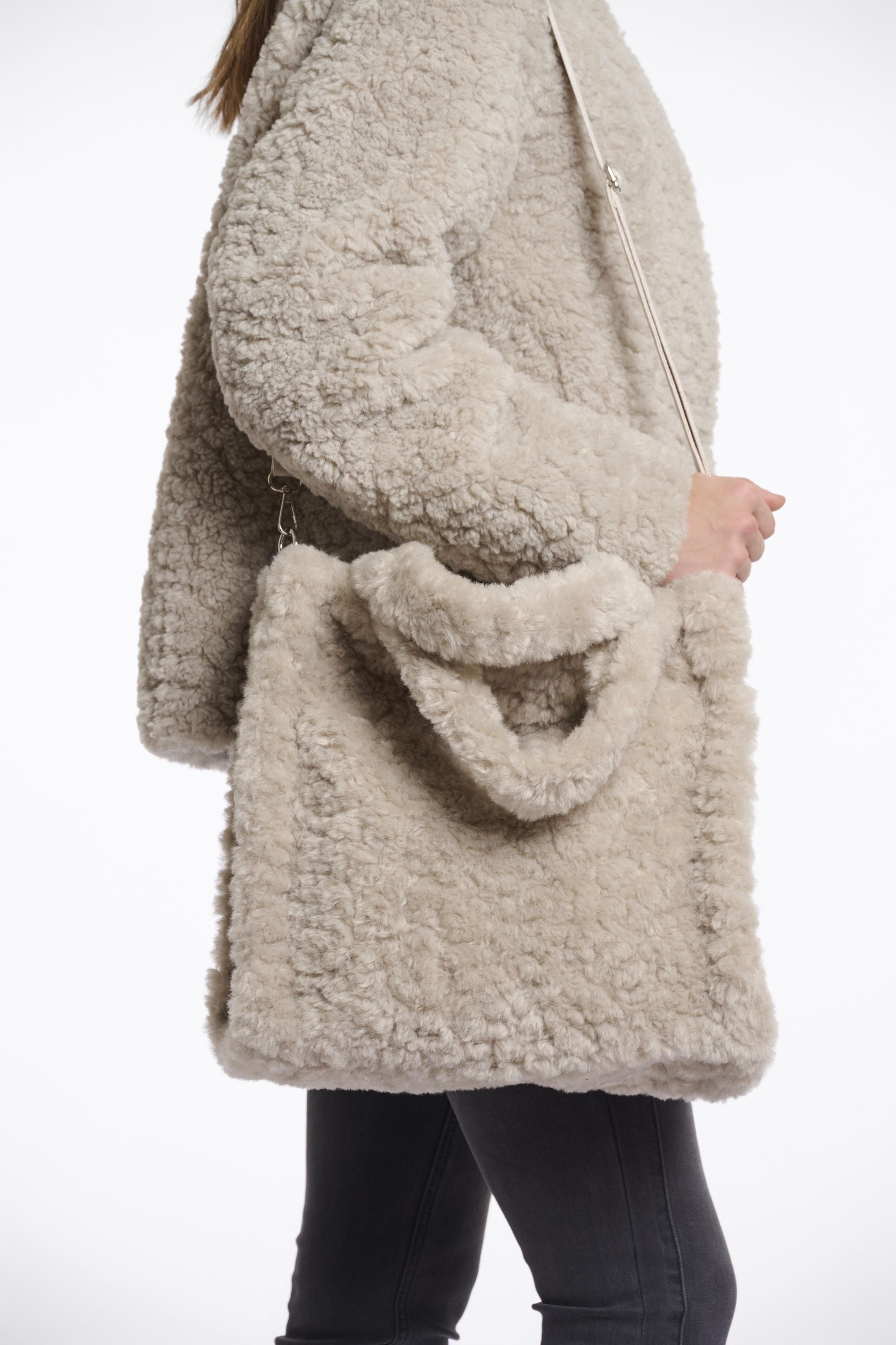 Umhängetasche BRAX aus Kunstfell - Beige - Beige