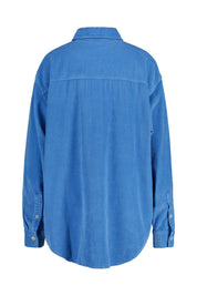 Cordovershirt aus Baumwolle - Celeste Vintage - Blau