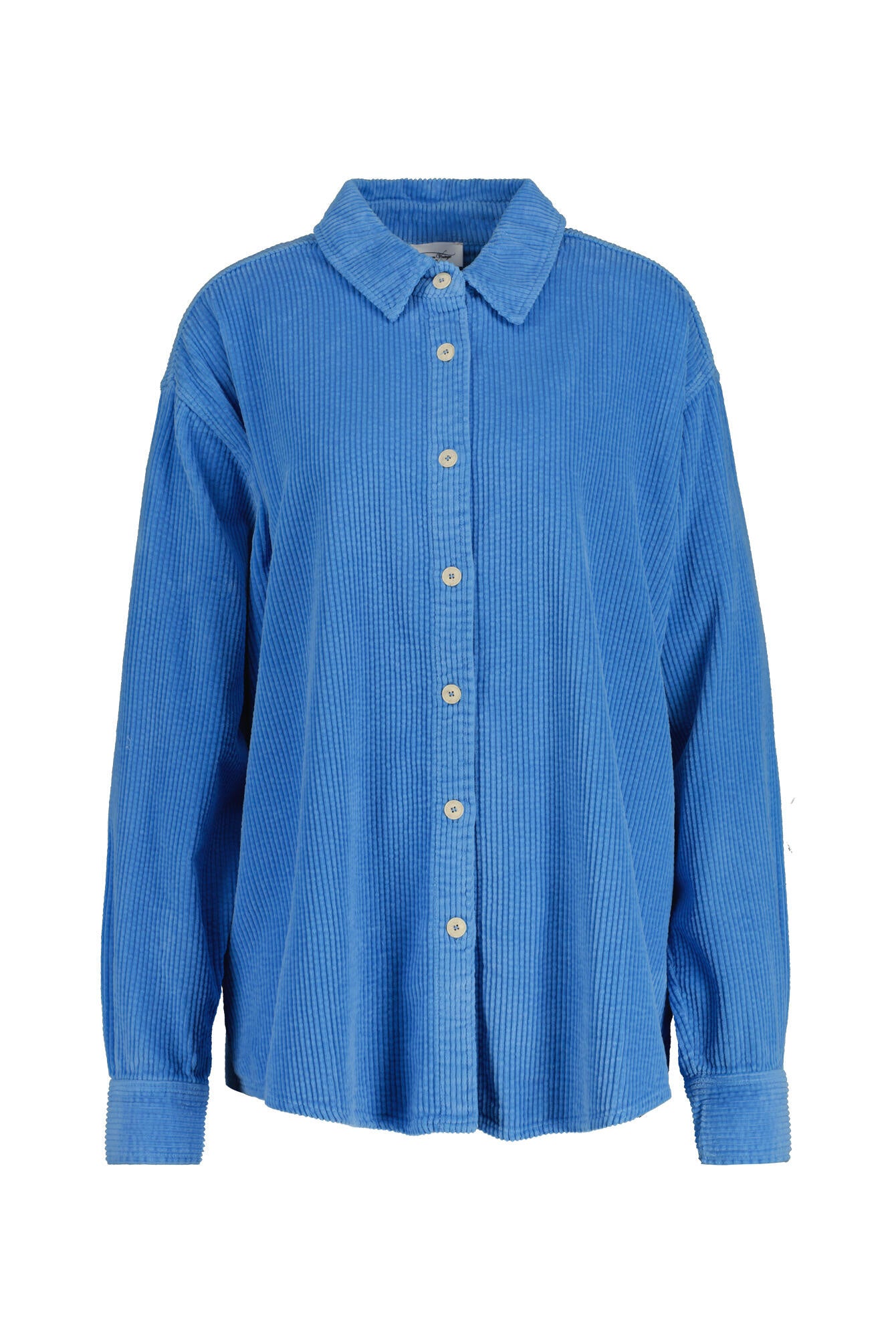 Cordovershirt aus Baumwolle - Celeste Vintage - Blau