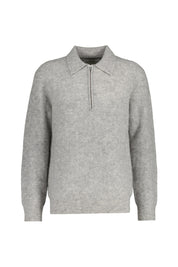 Strickpullover ALFIE aus Wollmix - Sable Grey - Grau
