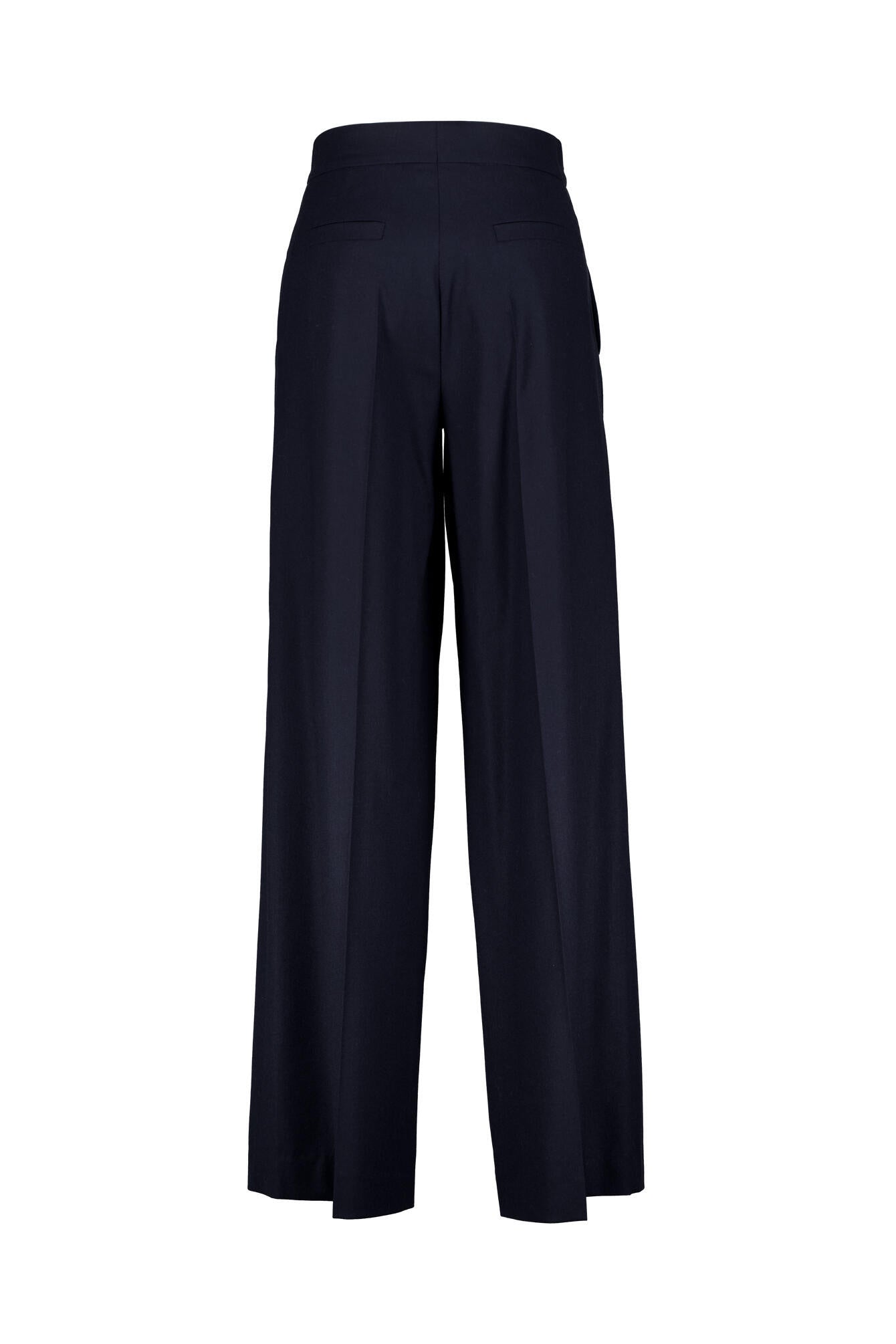 Businesshose Wide Leg - 698 Midnight - Blau