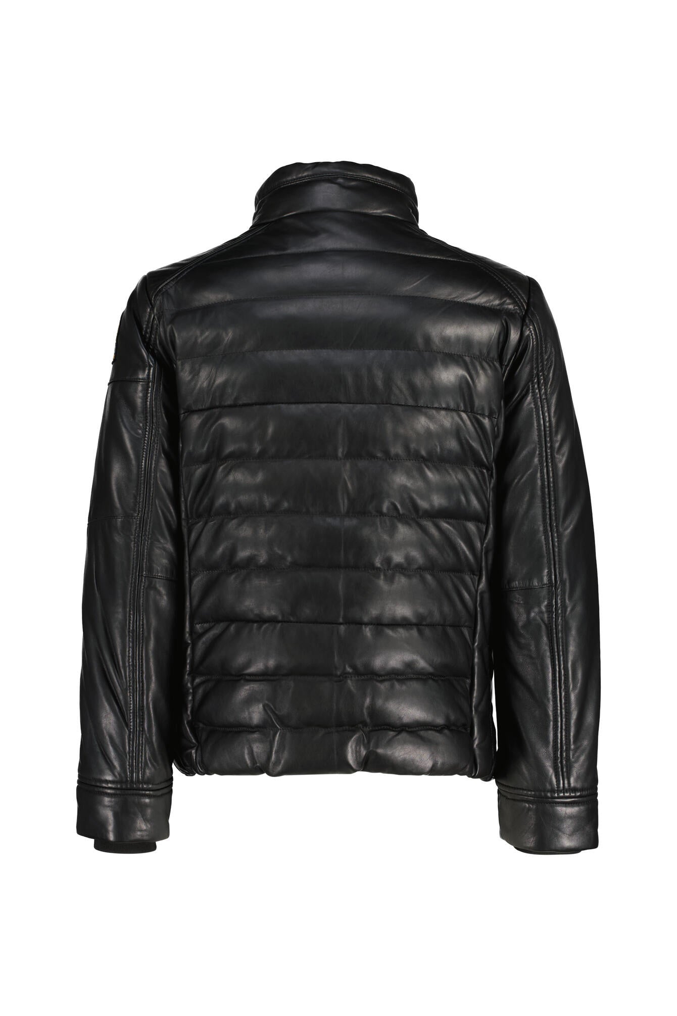 Lederjacke ERNIE mit Stehkragen - 0541 Black - Schwarz