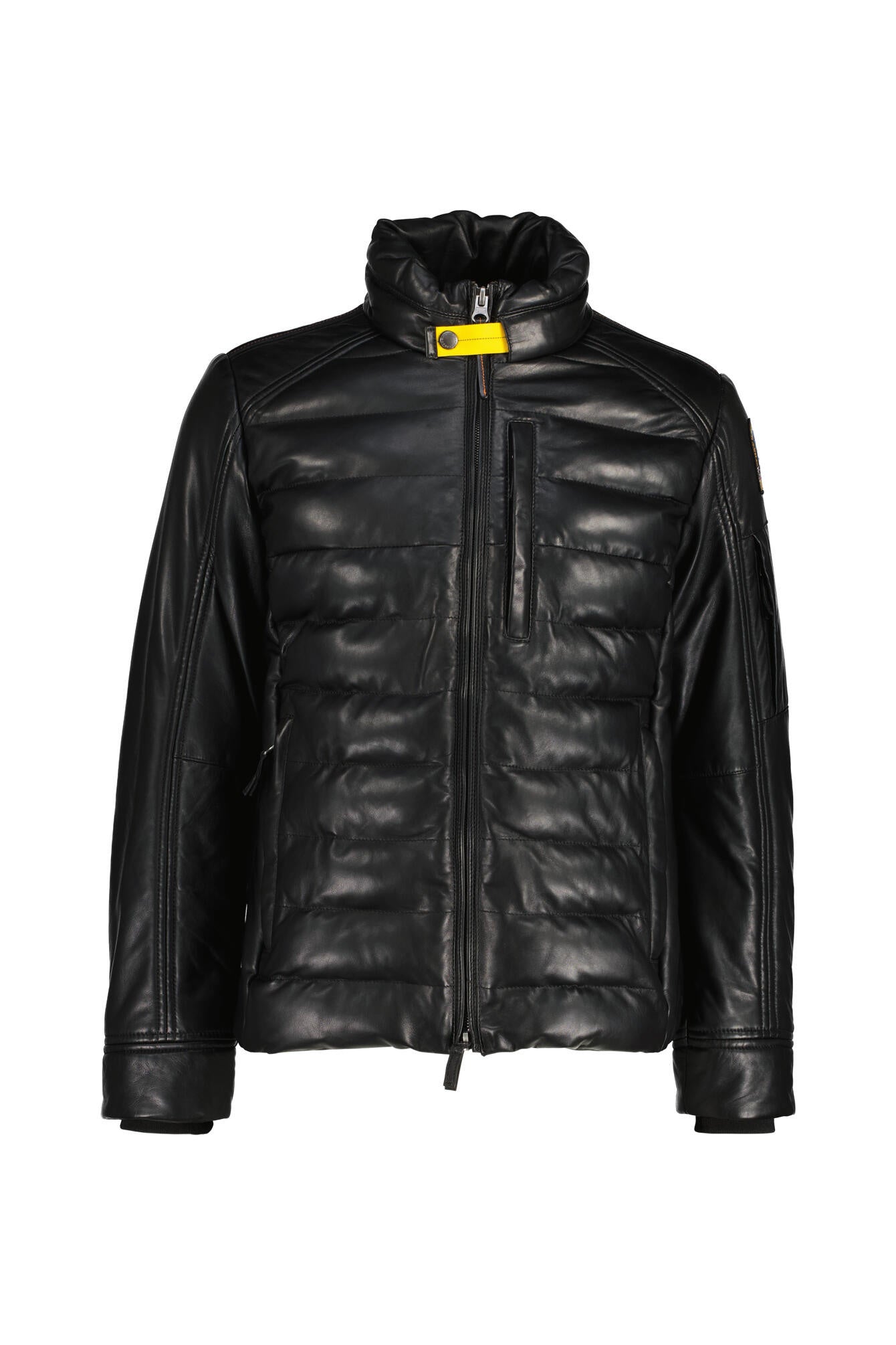 Lederjacke ERNIE mit Stehkragen - 0541 Black - Schwarz