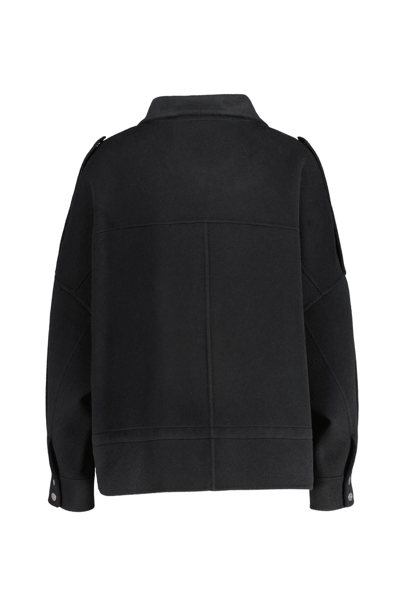 Wolljacke mit Stehkragen - Z99 Black - Schwarz