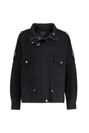 Wolljacke mit Stehkragen - Z99 Black - Schwarz