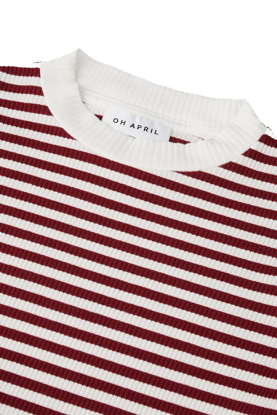 T-Shirt NUALA gestreift - Cherrywood - Rot