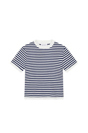 T-Shirt NUALA gestreift - blackberry - Blau