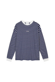 Langarmshirt VENETIA gestreift - Blackberry - Blau