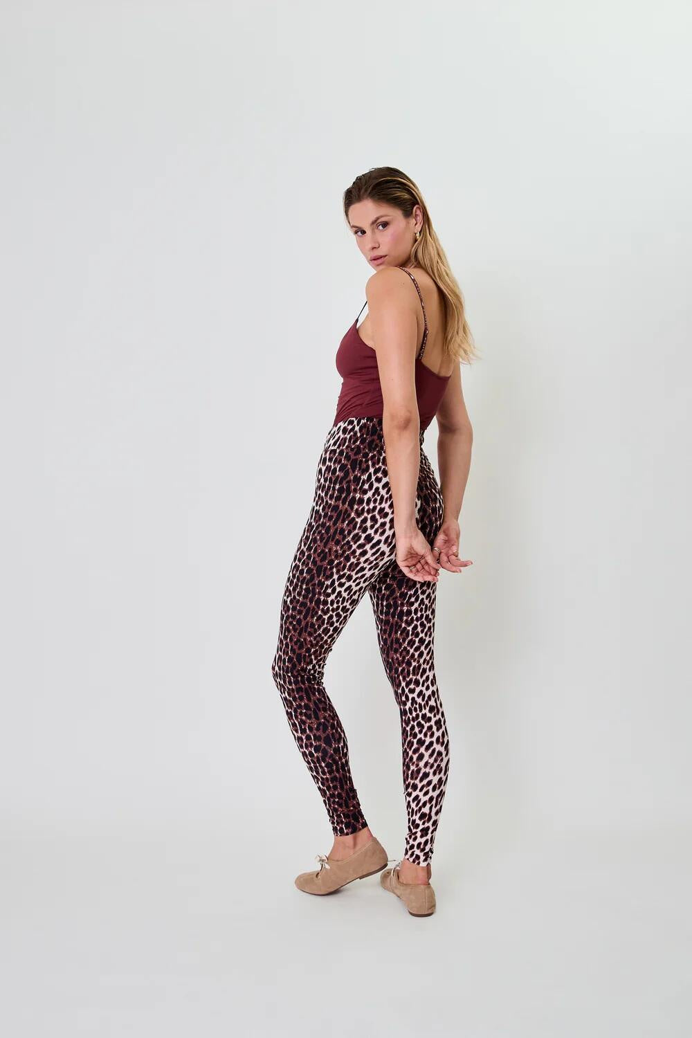 Leggings RITA - Leo Cherrywood - Braun
