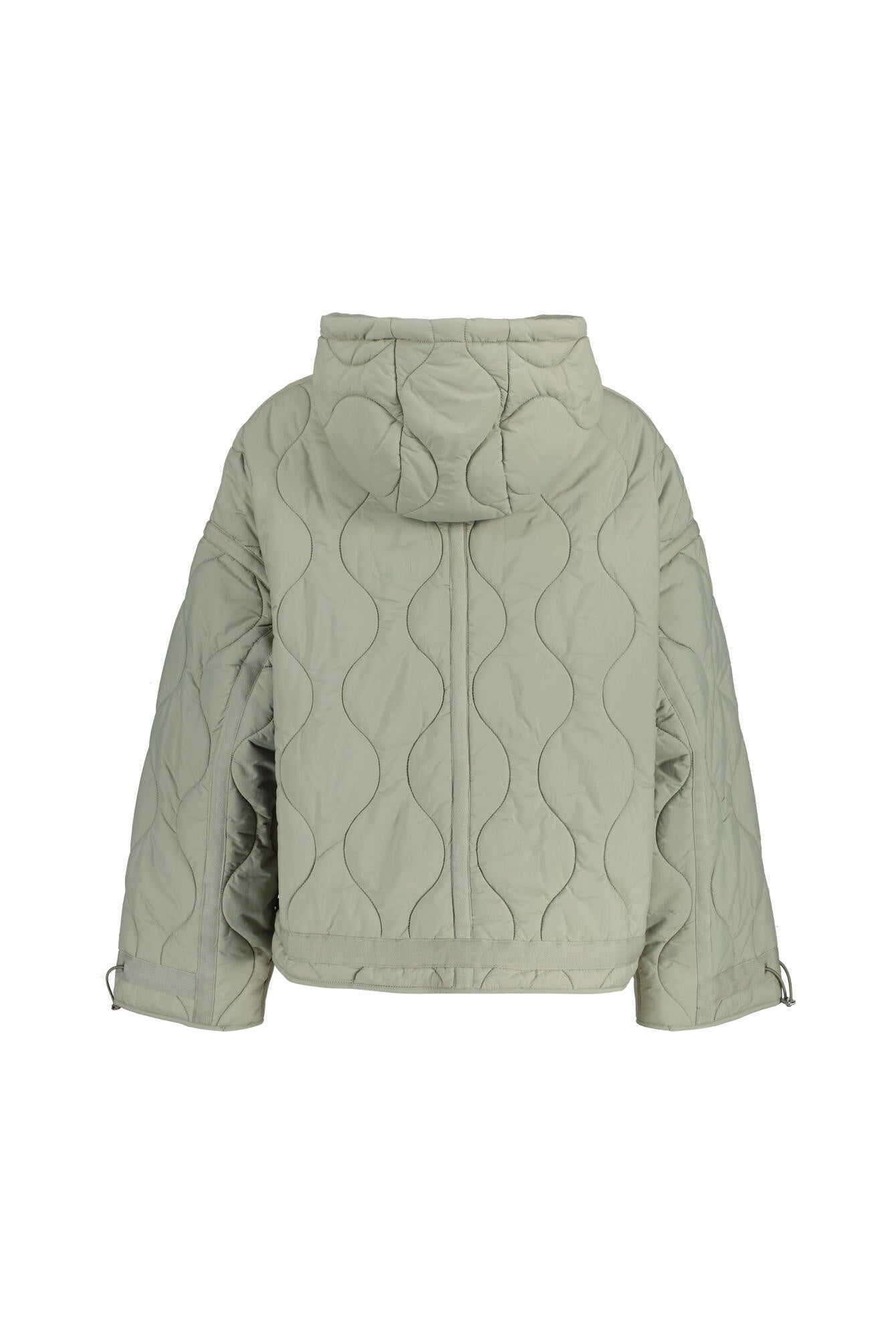 Steppjacke mit Kapuze - 7015 Stardust - Grün