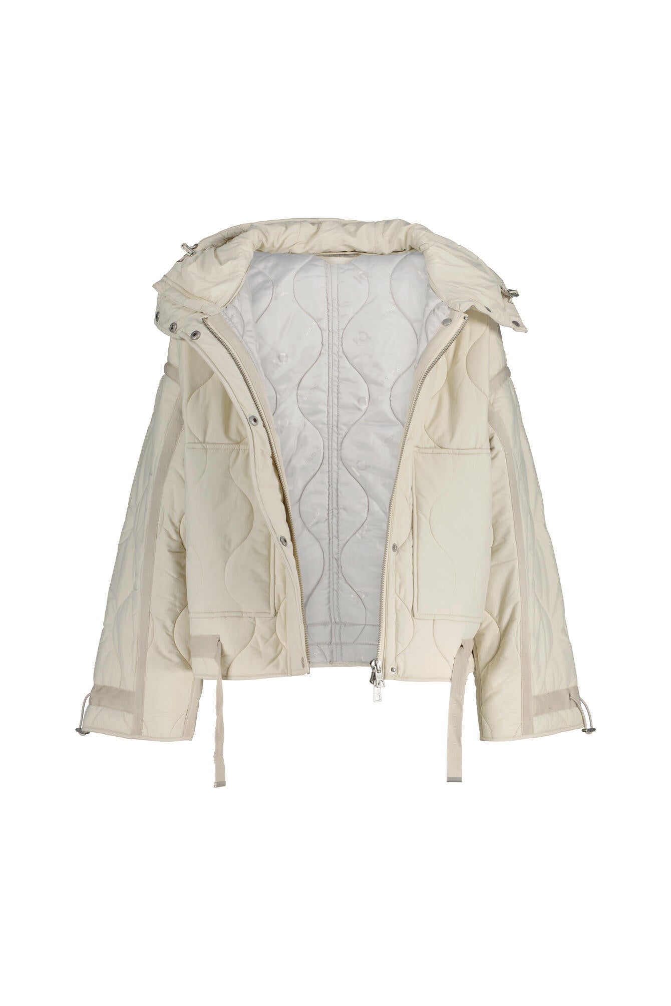 Steppjacke mit Kapuze - 1010 Stone - Beige