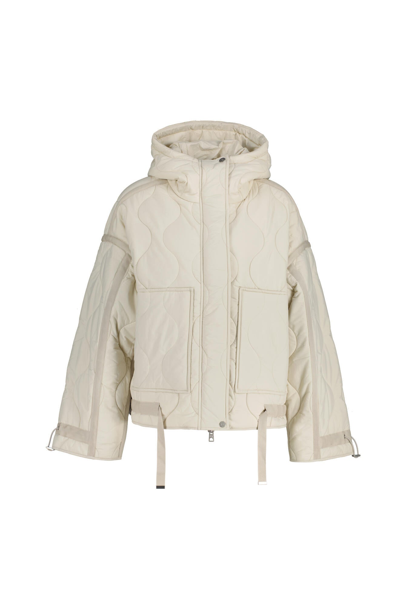 Steppjacke mit Kapuze - 1010 Stone - Beige