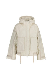 Steppjacke mit Kapuze - 1010 Stone - Beige