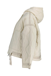 Steppjacke mit Kapuze - 1010 Stone - Beige