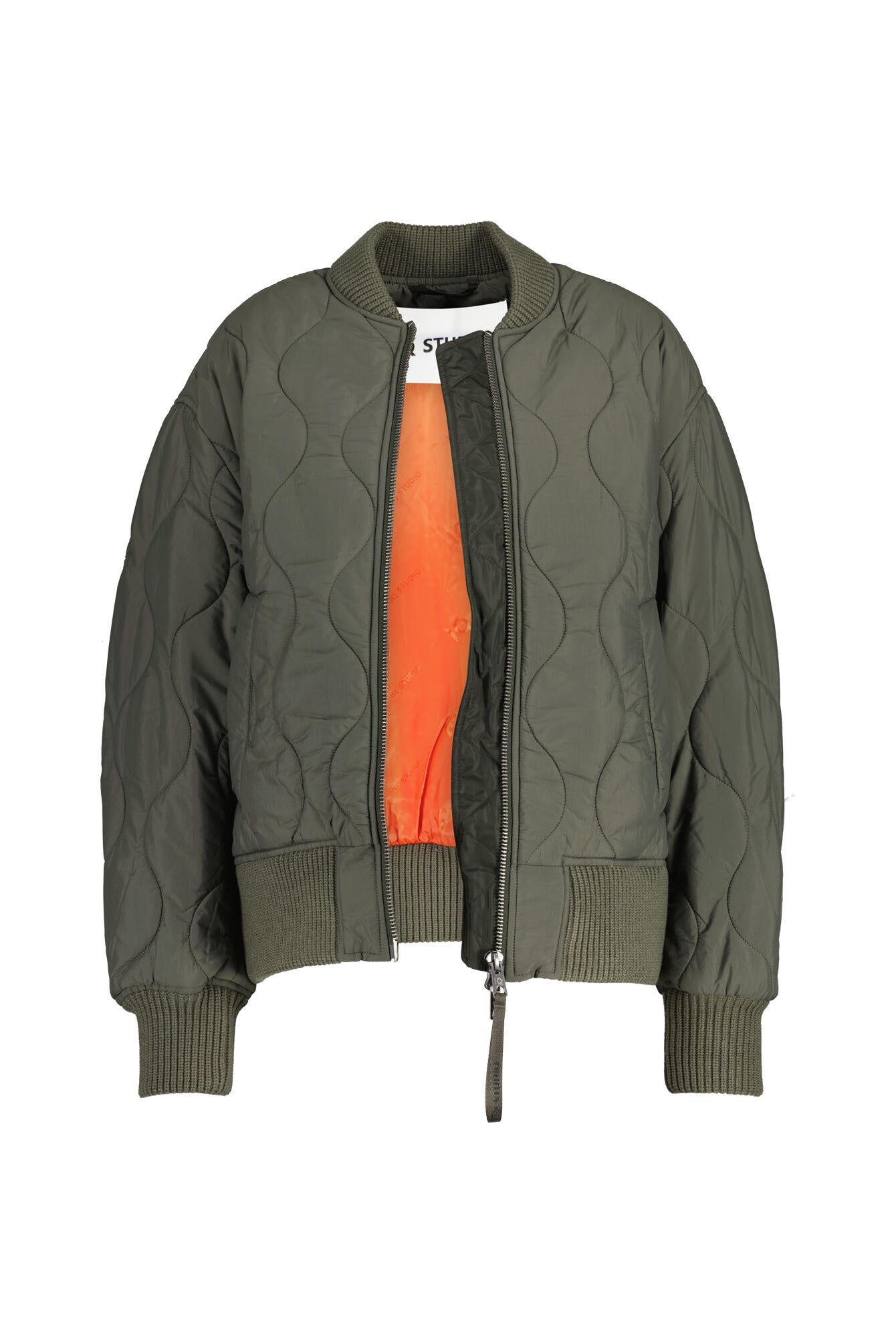 Bomberjacke gesteppt - 7040 Burnt Grey - Khaki