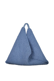 Shopper in Teddy-Optik - Blue - Blau