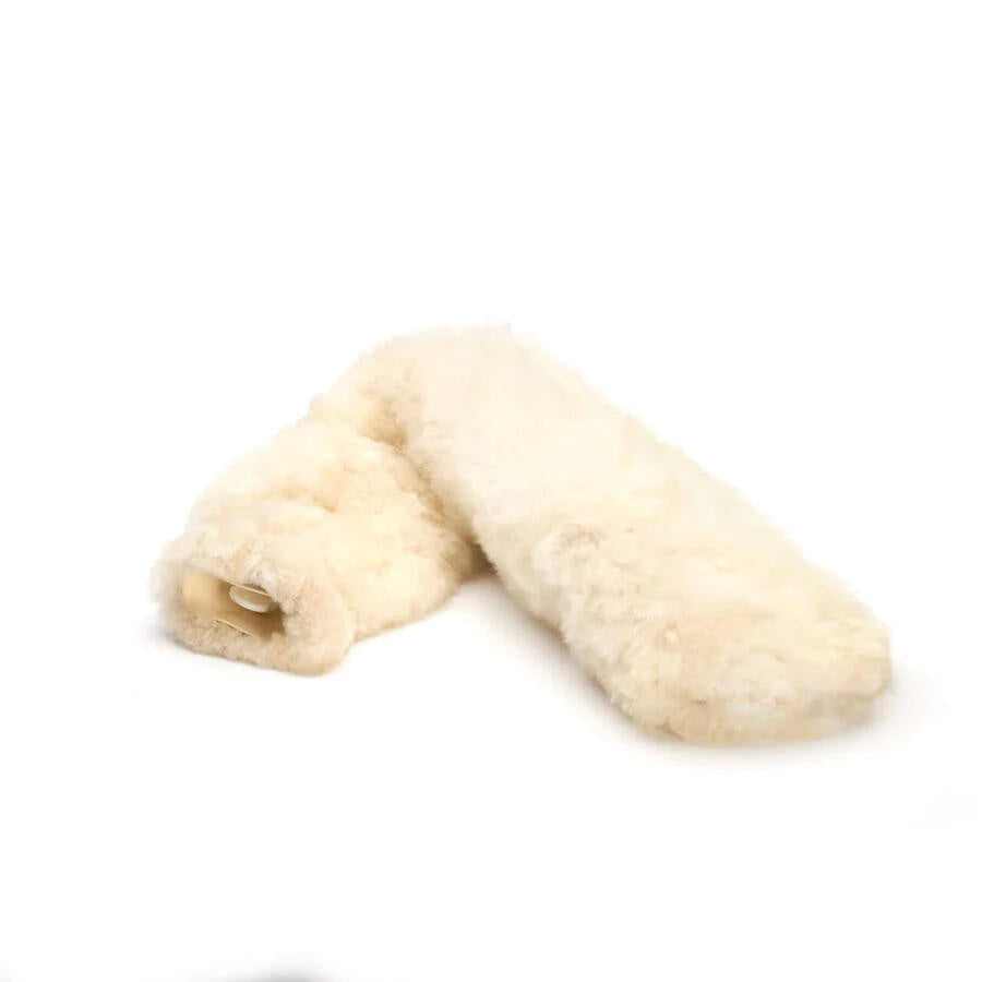 Schlauchwärmflasche TUBO aus Alpaka - Offwhite Beige - Creme