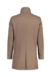 Wollmantel HARVEY mit Stehkragen - Walnut - Braun