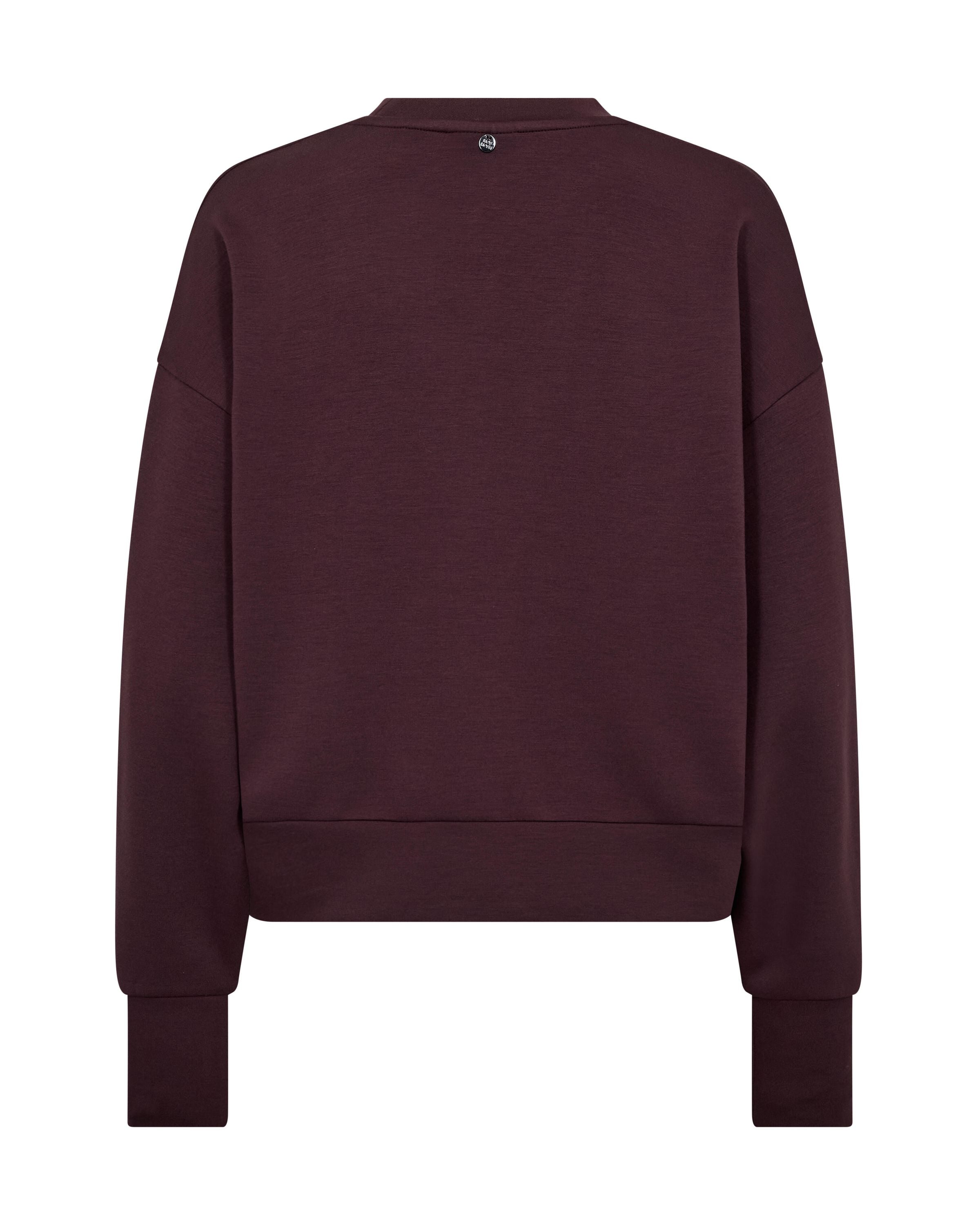 Sweatshirt aus Viskosemix - 159 Fudge - Rot