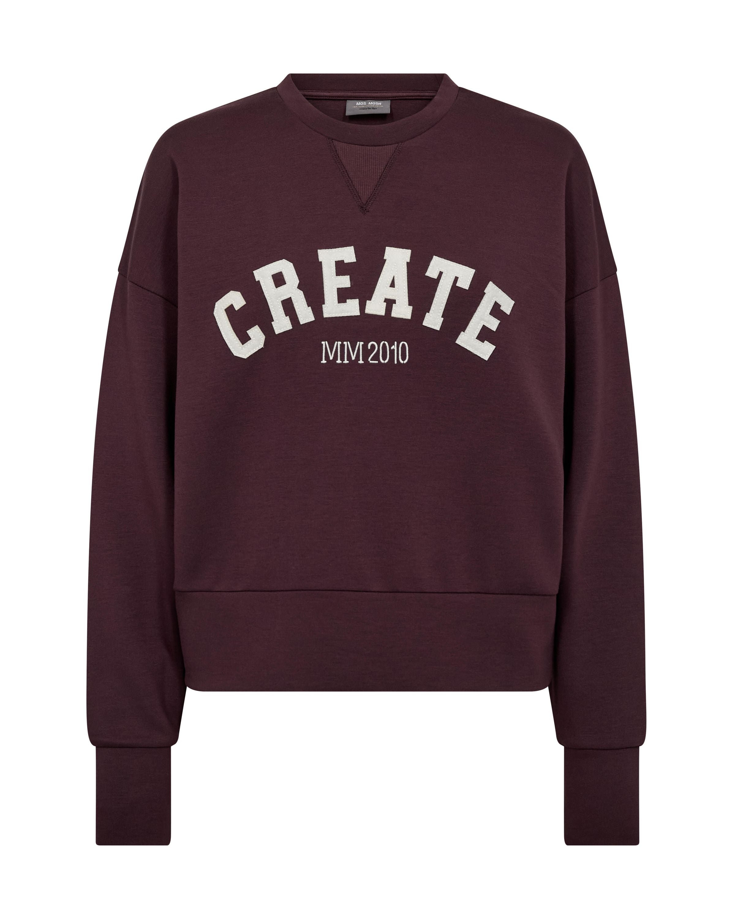 Sweatshirt aus Viskosemix - 159 Fudge - Rot