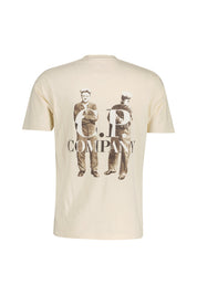 T-Shirt aus Baumwolle - 402 Pistachio Shell - Creme
