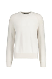 Strickpullover ASPECT aus Wolle - Silver Birch - Weiß