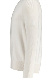 Strickpullover ASPECT aus Wolle - Silver Birch - Weiß