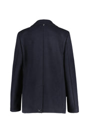 Wolljacke mit Reversekragen - 897 - Blau