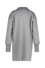 Wollmantel mit Stehkragen - 950 Grau - Grau
