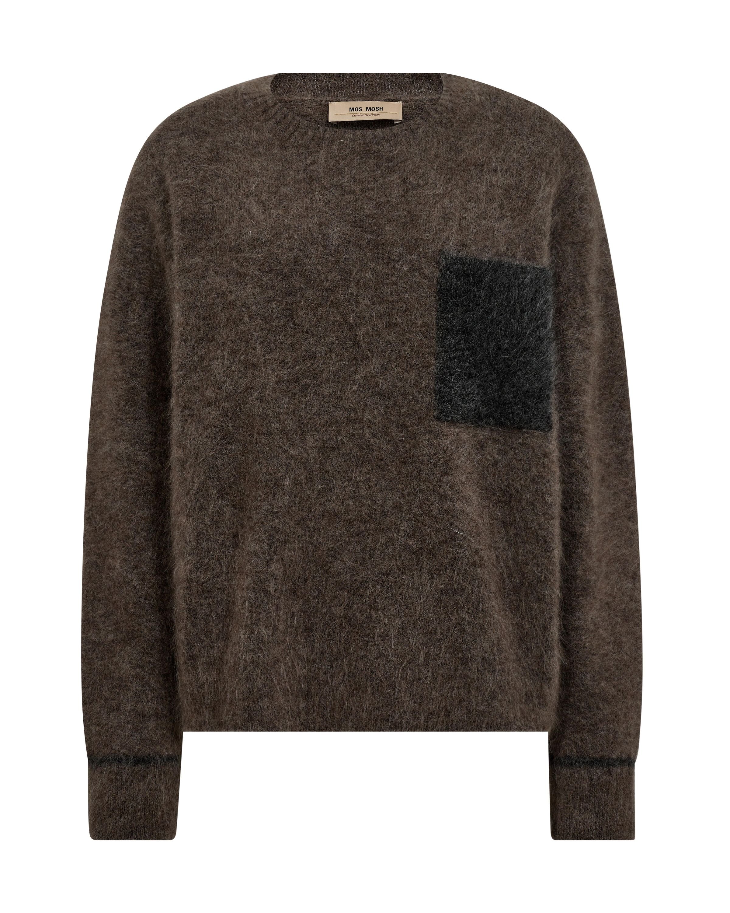 Strickpullover aus Woll-Mix - 158 Falcon - Braun