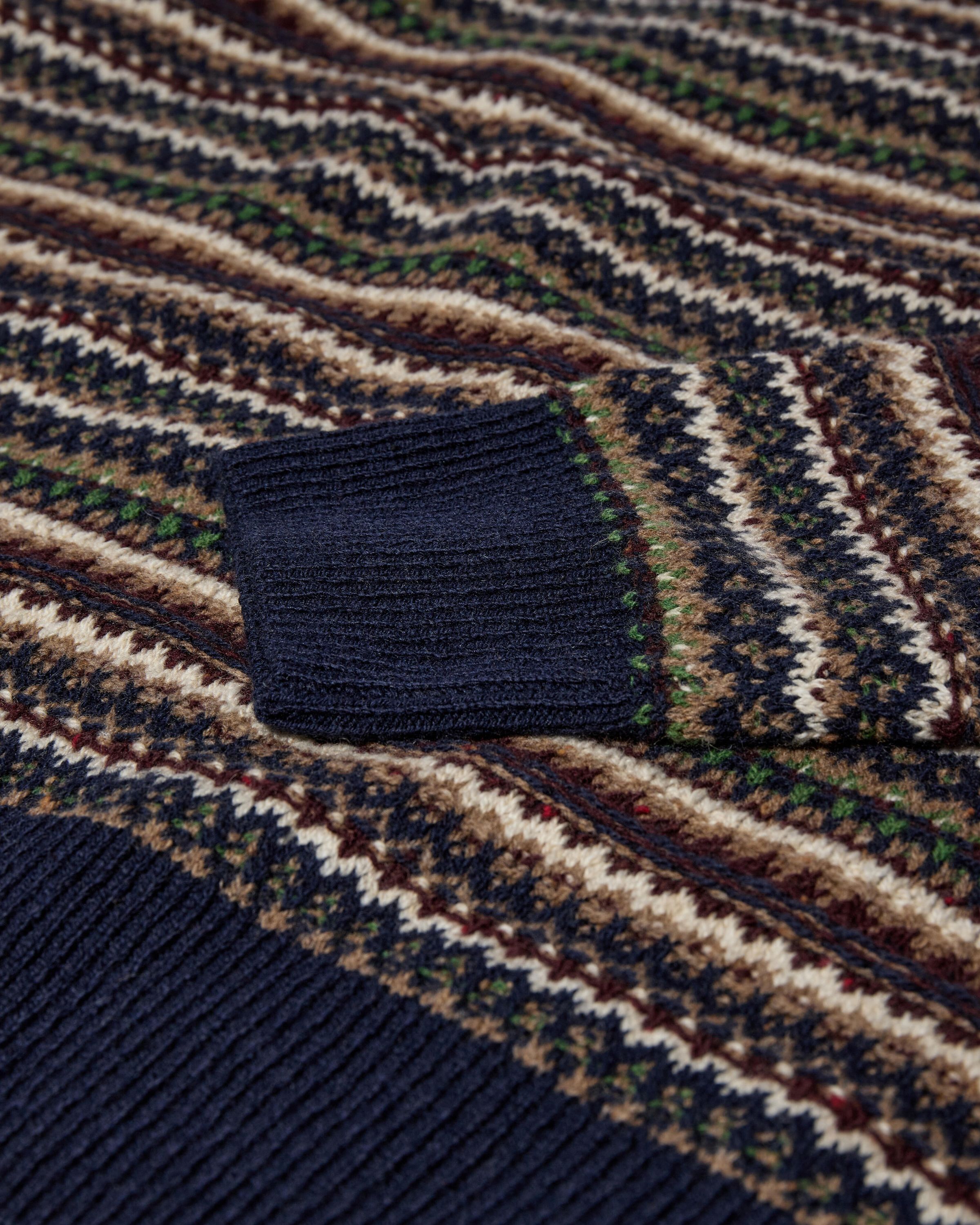Strickpullover LAPORTE aus Woll-Mix - 948 Total Eclipse - Mehrfarbig