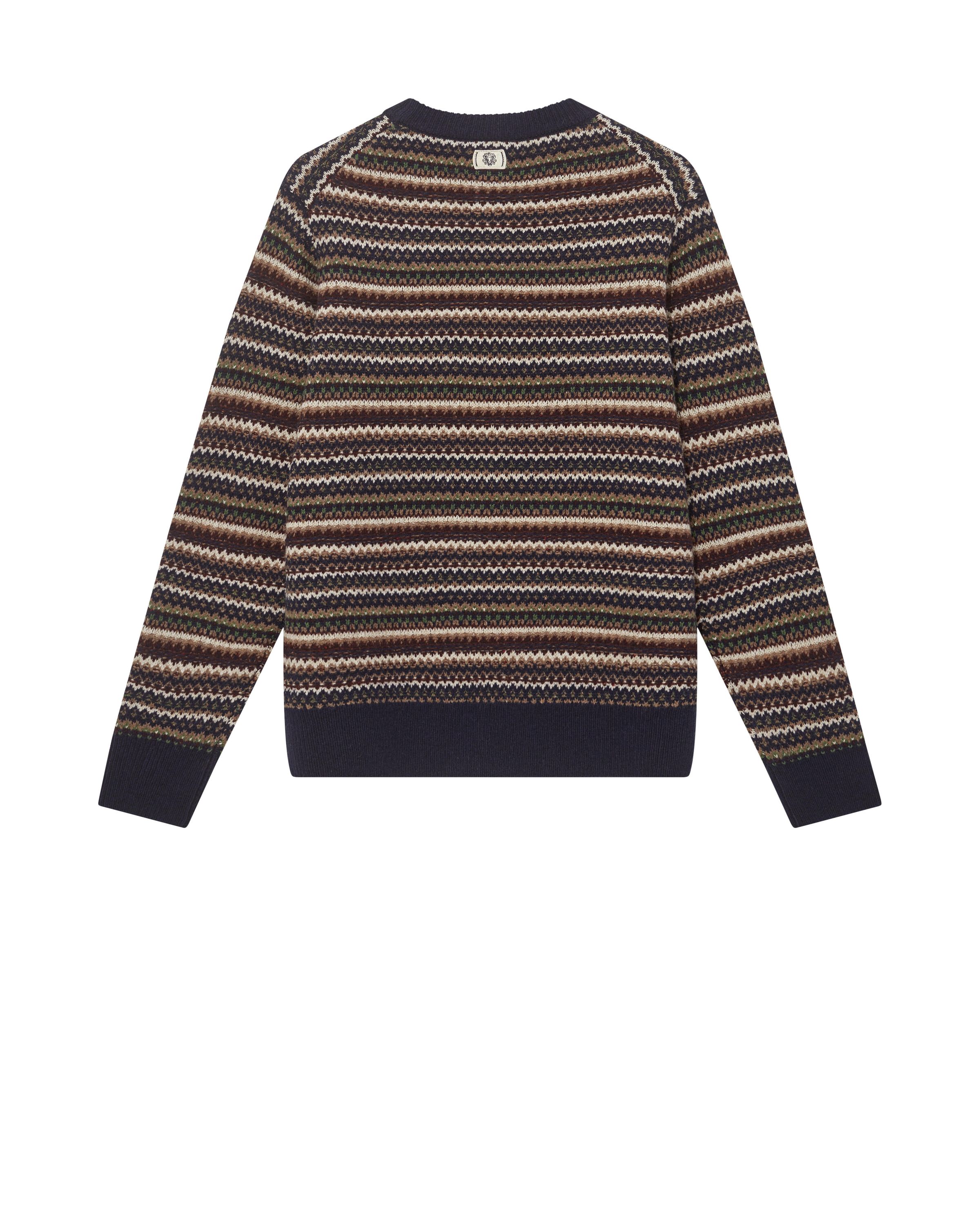 Strickpullover LAPORTE aus Woll-Mix - 948 Total Eclipse - Mehrfarbig