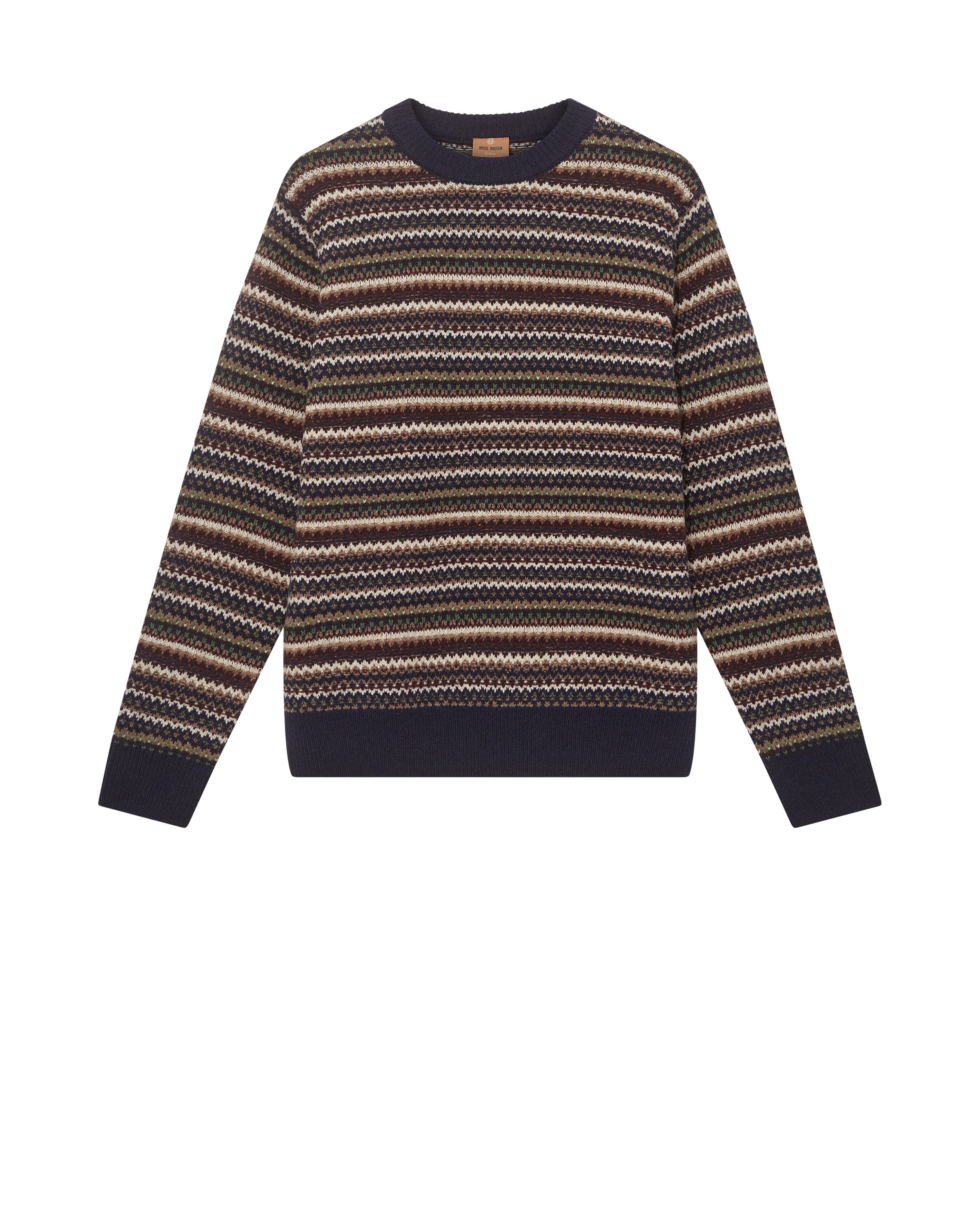Strickpullover LAPORTE aus Woll-Mix - 948 Total Eclipse - Mehrfarbig
