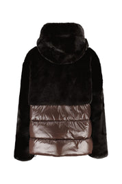 Steppjacke FANEVIL in Felloptik - 390 Java Marrone - Braun