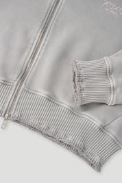 Zip Sweater ROSINA - Light Grey Acid - Grau