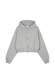 Zip Sweater ROSINA - Light Grey Acid - Grau