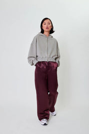 Zip Sweater ROSINA - Light Grey Acid - Grau