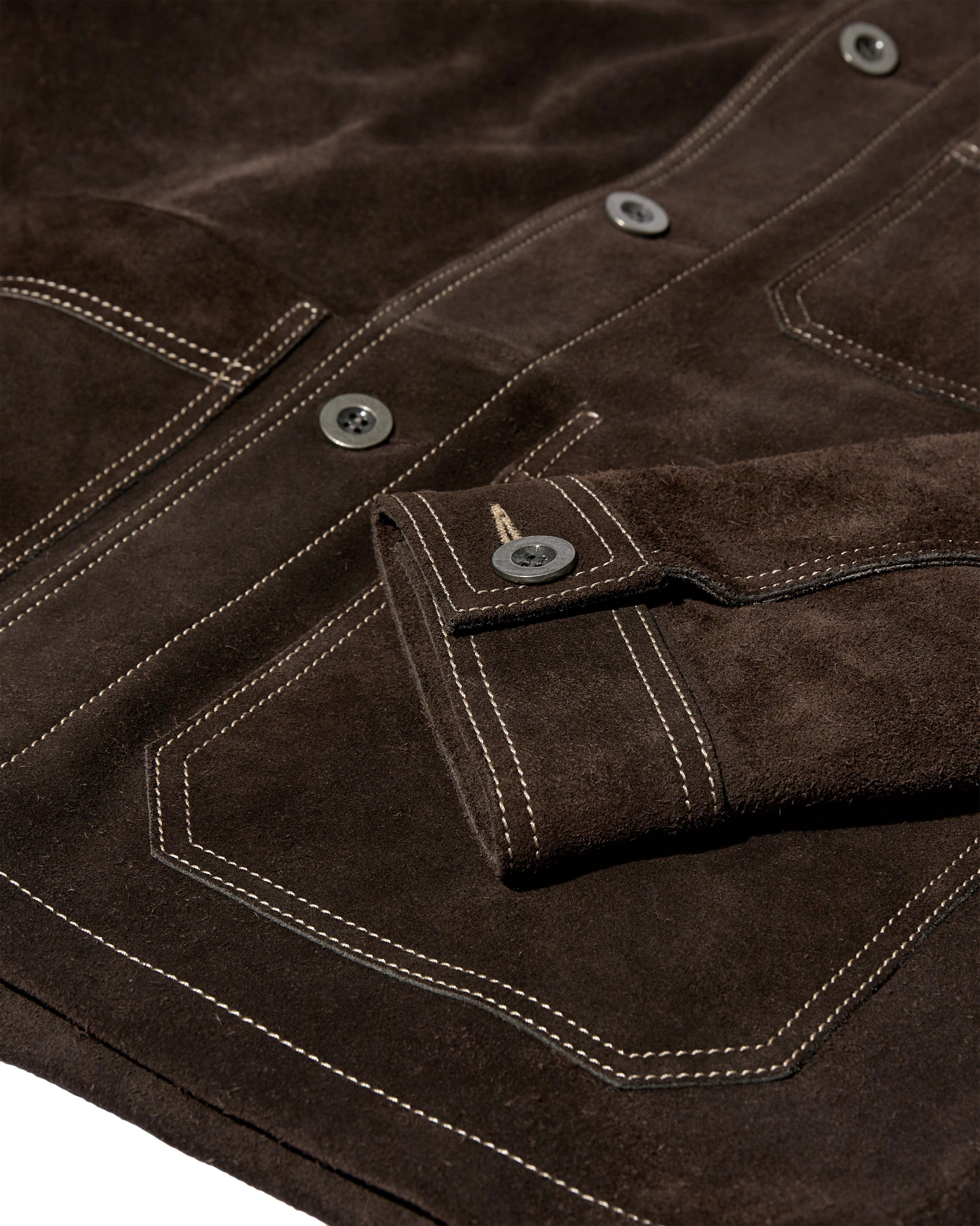 Lederjacke JULE mit aufliegendem Kragen - 769 Chocolate Brown - Braun
