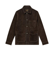 Lederjacke JULE mit aufliegendem Kragen - 769 Chocolate Brown - Braun
